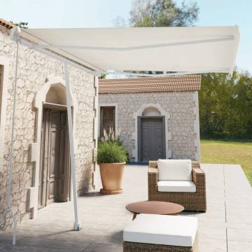 Freestanding Manual Retractable Awning 300x250 cm - Cream