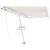 Freestanding Manual Retractable Awning 300x250 cm - Cream