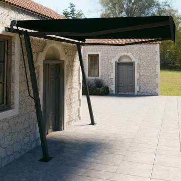 Manual Retractable Awning 4x3m - Anthracite | HipoMarket