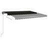 Manual Retractable Awning 4x3m - Anthracite | HipoMarket