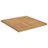 Square Teak Table Top 50x50 cm - Solid Wood for Any Setting