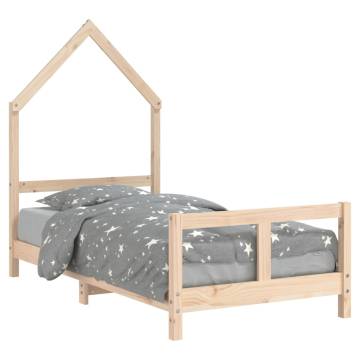 Kids Bed Frame 80x160 cm - Solid Wood Pine | HipoMarket