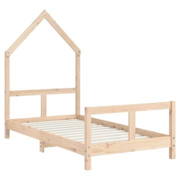 Kids Bed Frame 80x160 cm - Solid Wood Pine | HipoMarket