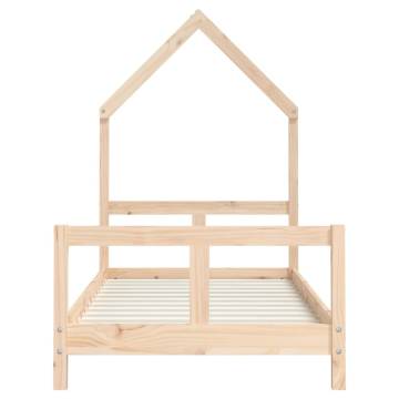 Kids Bed Frame 80x160 cm - Solid Wood Pine | HipoMarket