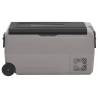 Portable Cool Box with Wheel and Handle - 50L Black & Grey