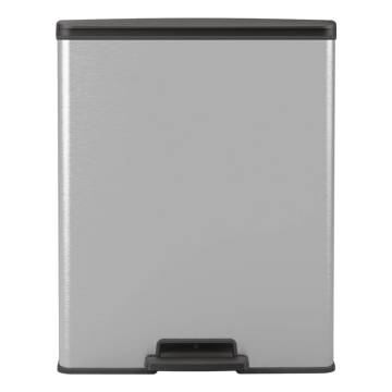 Curver Pedal Bin Deco 65L Silver - Stylish & Hygienic Bin