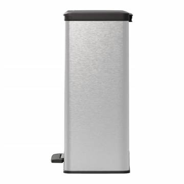 Curver Pedal Bin Deco 65L Silver - Stylish & Hygienic Bin