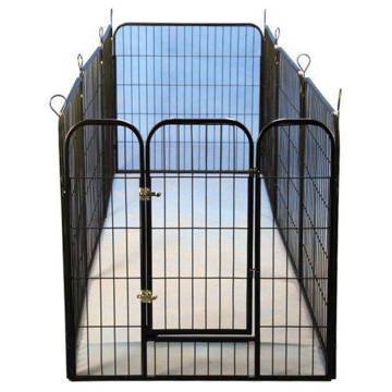 @Pet Modular Puppy Pen Black 79x81cm - Spacious and Versatile