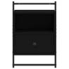 Wall-Mounted Black Bedside Cabinet - 40x30x61 cm | HipoMarket