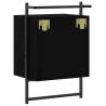 Wall-Mounted Black Bedside Cabinet - 40x30x61 cm | HipoMarket