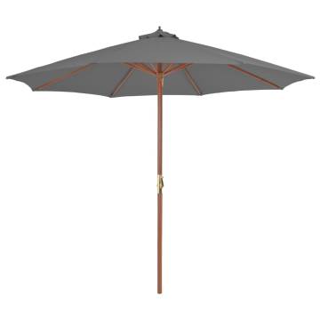 Outdoor Parasol 300 cm Anthracite - Stylish Shade Solution