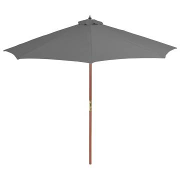 Outdoor Parasol 300 cm Anthracite - Stylish Shade Solution