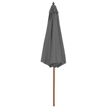 Outdoor Parasol 300 cm Anthracite - Stylish Shade Solution