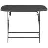 Folding Garden Table Grey 100x75 cm - Stylish & Durable