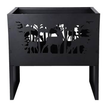 Esschert Design Fire Basket Deer Rectangular - Stylish Outdoor Flame