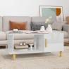 Coffee Table High Gloss White 90x50x40 cm Engineered Wood Colour high gloss white Quantity in Package 1 