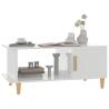 High Gloss White Coffee Table - 90x50x40 cm | Hipomarket