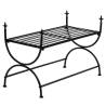 Vintage Metal Bench | Elegant Black Design | Hipomarket