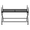 Vintage Metal Bench | Elegant Black Design | Hipomarket