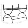 Vintage Metal Bench | Elegant Black Design | Hipomarket