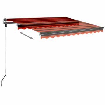 Retractable Awning 300x250 cm - Orange/Brown | HipoMarket