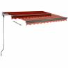 Retractable Awning 300x250 cm - Orange/Brown | HipoMarket