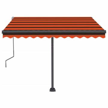 Retractable Awning 300x250 cm - Orange/Brown | HipoMarket