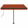 Retractable Awning 300x250 cm - Orange/Brown | HipoMarket