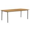 Garden Table 200x100cm - Solid Acacia Wood & Steel | Hipomarket