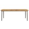 Garden Table 200x100cm - Solid Acacia Wood & Steel | Hipomarket