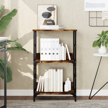 Bookshelf Smoked Oak - Stylish Storage Solution (50x33x82 cm)