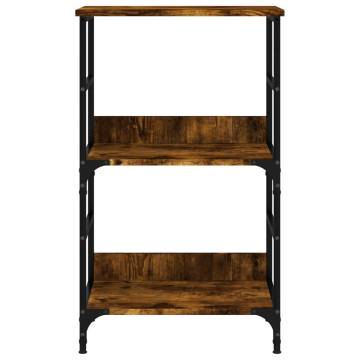 Bookshelf Smoked Oak - Stylish Storage Solution (50x33x82 cm)