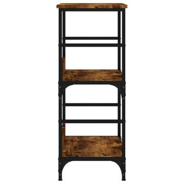 Bookshelf Smoked Oak - Stylish Storage Solution (50x33x82 cm)