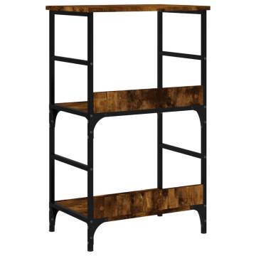 Bookshelf Smoked Oak - Stylish Storage Solution (50x33x82 cm)