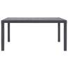 Garden Table Brown 150x90 cm - Rattan Look for Outdoor Dining