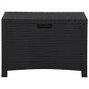 Garden Storage Box 60x54x41 cm - Rattan Graphite | Hipo Market