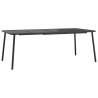 Stylish Anthracite Garden Table - 200x100 cm Steel