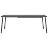 Stylish Anthracite Garden Table - 200x100 cm Steel