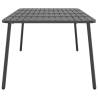 Stylish Anthracite Garden Table - 200x100 cm Steel