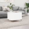 Elegant White Coffee Table - 60x44.5x45 cm Engineered Wood