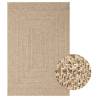 Rug 140x200 cm Jute Look - Indoor & Outdoor | HipoMarket