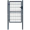 2D Fence Gate (Single) Anthracite Grey 106 x 230 cm Colour grey Size 106 x 230 cm 