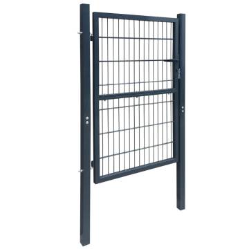 2D Fence Gate (Single) Anthracite Grey - 106 x 230 cm