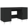 Elegant Black Desk 140x50x75 cm - Stylish & Functional