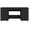 Elegant Black Desk 140x50x75 cm - Stylish & Functional