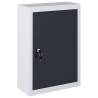 Wall Mounted Tool Cabinet Industrial Style Metal Grey and Black Size 40 x 19 x 60 cm Quantity in Package 1 Number of 