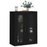 Wall Mounted Cabinet Black 69.5x34x90 cm - Stylish Storage