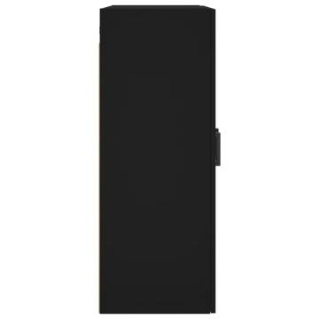 Wall Mounted Cabinet Black 69.5x34x90 cm - Stylish Storage