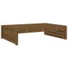 Honey Brown Garden Footstool - Solid Pine Wood (120x80 cm)