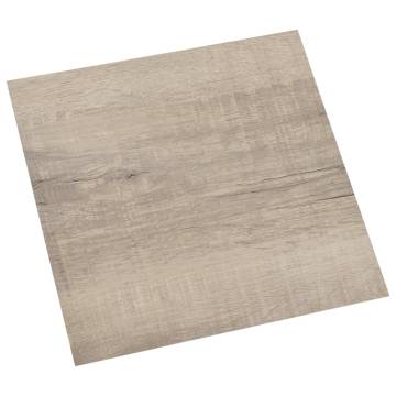 Self-Adhesive Flooring Planks - 20 Pack, Taupe | HipoMarket